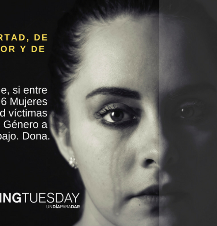 Cartel de la campaña de captación de fondos #Givingtuesday 2018