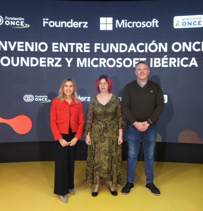 Fundación ONCE, Microsoft y Founderz impulsan formación accesible en IA para mejorar la empleabilidad de las personas con discapacidad